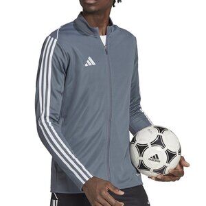 adidas Mens's Trio 23 Slim-Fit Performance 3-Stripes Track Jacket